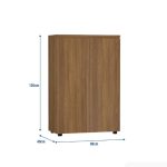 Tủ hồ sơ THS09.4 80x120 - Vân gỗ đậm