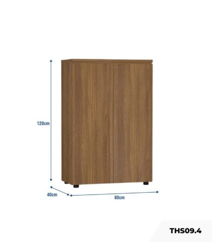Tủ hồ sơ THS09.4 80x120 - Vân gỗ đậm