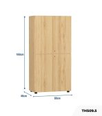 Tủ hồ sơ THS09.5 80x160 - Vân gỗ nhạt