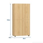 Tủ hồ sơ THS09.5 80x160 - Vân gỗ nhạt