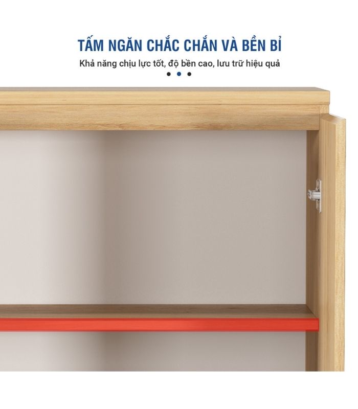 Tủ hồ sơ THS09.5 80x160 - Vân gỗ nhạt