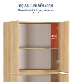 Tủ hồ sơ THS09.5 80x160 - Vân gỗ nhạt