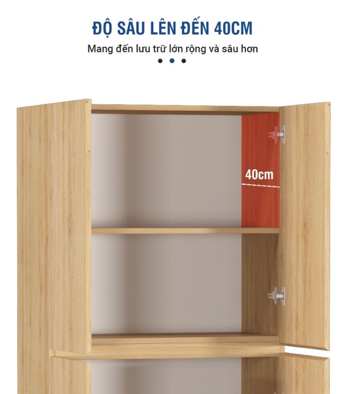 Tủ hồ sơ THS09.5 80x160 - Vân gỗ nhạt