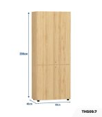 Tủ hồ sơ THS09.7 80x200 - Vân gỗ nhạt