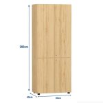 Tủ hồ sơ THS09.7 80x200 - Vân gỗ nhạt
