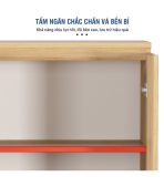 Tủ hồ sơ THS09.7 80x200 - Vân gỗ nhạt