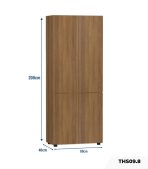 Tủ hồ sơ THS09.8 80x200 - Vân gỗ đậm