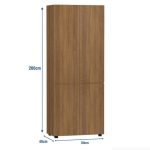 Tủ hồ sơ THS09.8 80x200 - Vân gỗ đậm