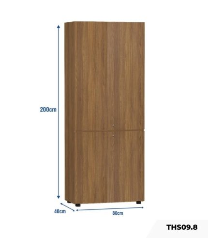 Tủ hồ sơ THS09.8 80x200 - Vân gỗ đậm