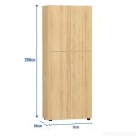 Tủ hồ sơ THS09.9 80x200 - Vân gỗ nhạt