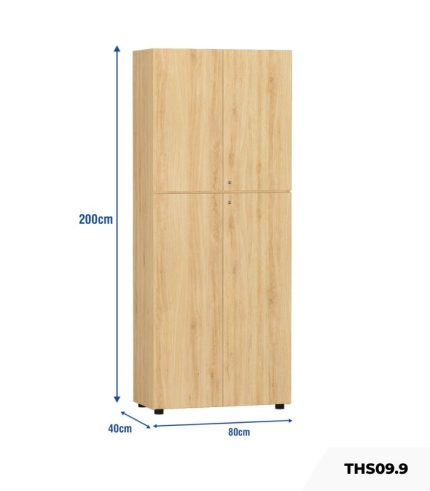 Tủ hồ sơ THS09.9 80x200 - Vân gỗ nhạt