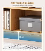 Tủ hồ sơ THS10.1 100x120 - Vân gỗ nhạt