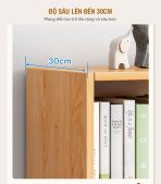 Tủ hồ sơ THS10.3 140x120 - Vân gỗ nhạt