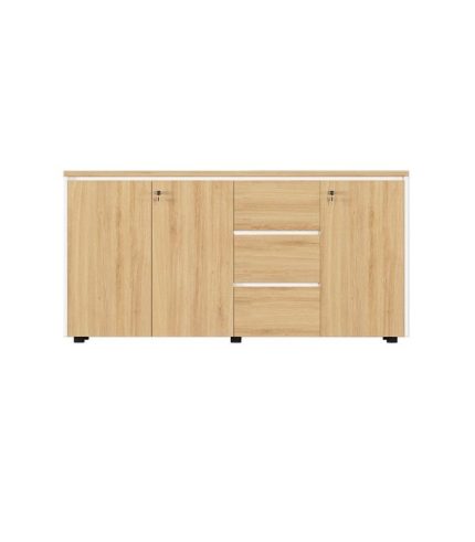 Tủ hồ sơ THS11.2 160x80 - Vân gỗ nhạt