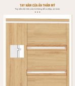 Tủ hồ sơ THS11.2 160x80 - Vân gỗ nhạt