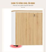 Tủ hồ sơ THS11.2 160x80 - Vân gỗ nhạt