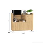 Tủ hồ sơ THS12.1 120x100 - Vân gỗ nhạt