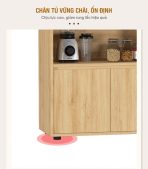 Tủ hồ sơ THS12.1 120x100 - Vân gỗ nhạt