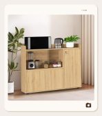 Tủ hồ sơ THS12.1 120x100 - Vân gỗ nhạt