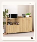 Tủ hồ sơ THS12.4 160x100 - Vân gỗ nhạt