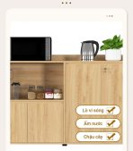 Tủ hồ sơ THS12.4 160x100 - Vân gỗ nhạt