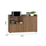 Tủ hồ sơ THS12.5 160x100 - Vân gỗ đậm
