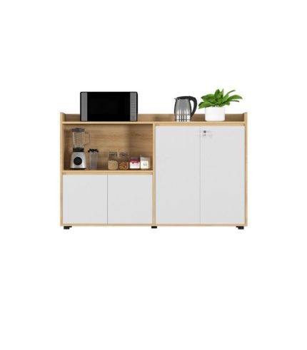 Tủ hồ sơ THS12.6 160x100 - Vân gỗ kết hợp Trắng