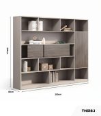 Tủ hồ sơ THS18.1 200x200 - Vân gỗ