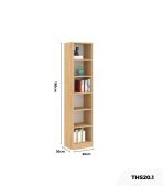 Tủ hồ sơ THS20.1 40x180 - Vân gỗ nhạt