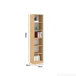 Tủ hồ sơ THS20.1 40x180 - Vân gỗ nhạt
