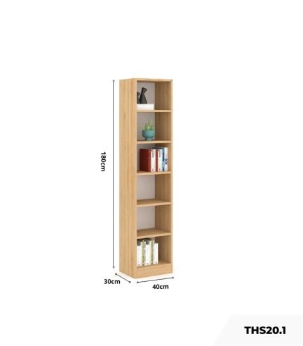 Tủ hồ sơ THS20.1 40x180 - Vân gỗ nhạt