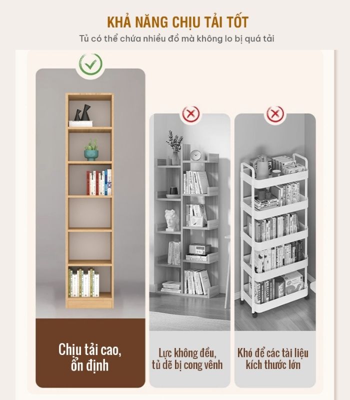 Tủ hồ sơ THS20.1 40x180 - Vân gỗ nhạt