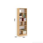 Tủ hồ sơ THS20.2 60x180 - Vân gỗ nhạt