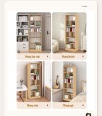 Tủ hồ sơ THS20.2 60x180 - Vân gỗ nhạt