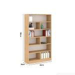 Tủ hồ sơ THS20.3 90x180 - Vân gỗ nhạt