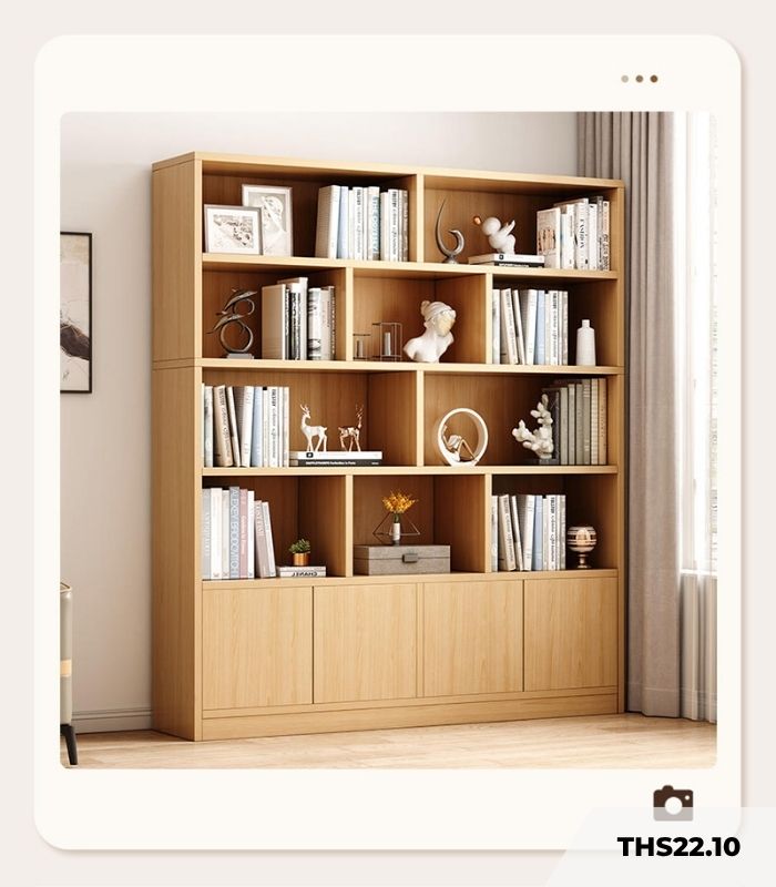 Tủ hồ sơ THS22.10 140x180 - Vân gỗ nhạt