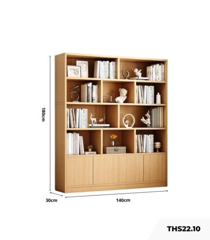Tủ hồ sơ THS22.10 140x180 - Vân gỗ nhạt