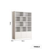 Tủ hồ sơ THS22.3 100x180 -Trắng