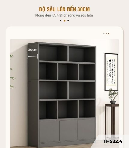 Tủ hồ sơ THS22.4 100x180 - Ghi