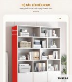 Tủ hồ sơ THS22.6 120x180 - Trắng