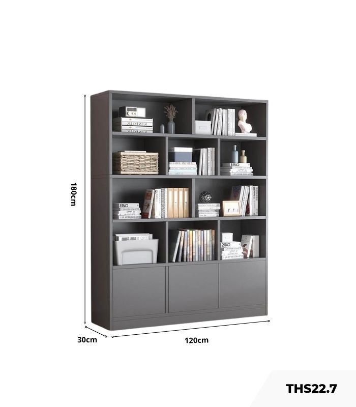 Tủ hồ sơ THS22.7 120x180 - Ghi