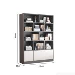 Tủ hồ sơ THS22.8 120x180 - Trắng kết hợp Ghi