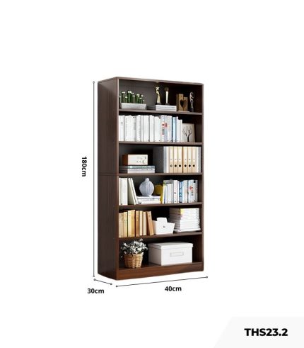 Tủ hồ sơ THS23.2 40x180 - Vân gỗ đậm