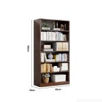 Tủ hồ sơ THS23.4 60x180 - Vân gỗ đậm