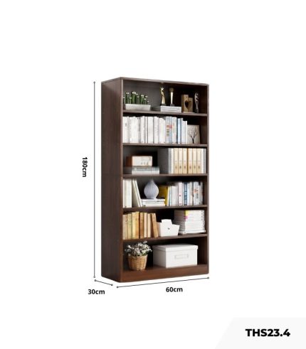 Tủ hồ sơ THS23.4 60x180 - Vân gỗ đậm