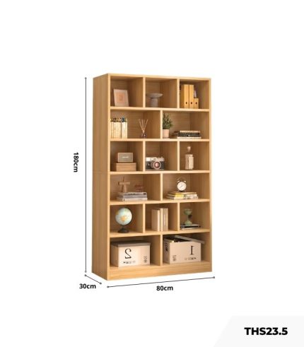 Tủ hồ sơ THS23.5 80x180 - Vân gỗ nhạt