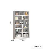 Tủ hồ sơ THS23.5 80x180 - Vân gỗ nhạt