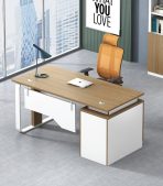 Bàn giám đốc BGD03.1 120x60 - Vân gỗ đậm