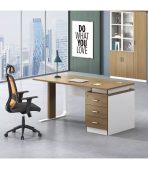 Bàn giám đốc BGD03.1 120x60 - Vân gỗ đậm