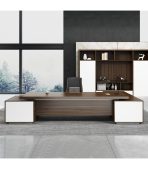 Bàn giám đốc BGD04.1 160x140 - Vân gỗ đậm